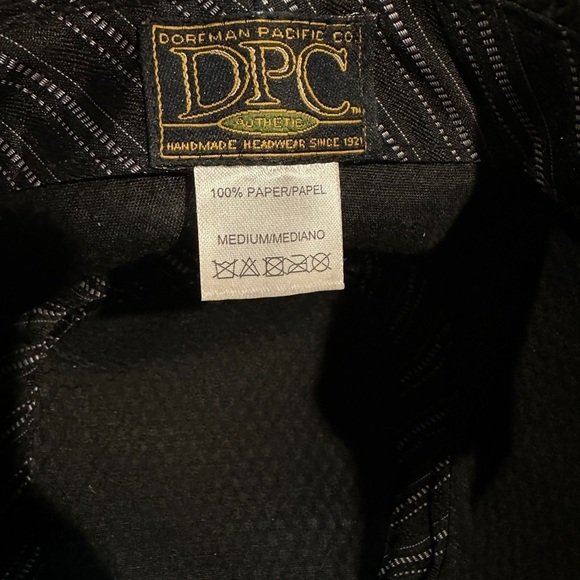 DPC DORFMAN PACIFIC CO gray‎ Fedora woven Hat Size M Medium, GUC - Picture 2 of 4